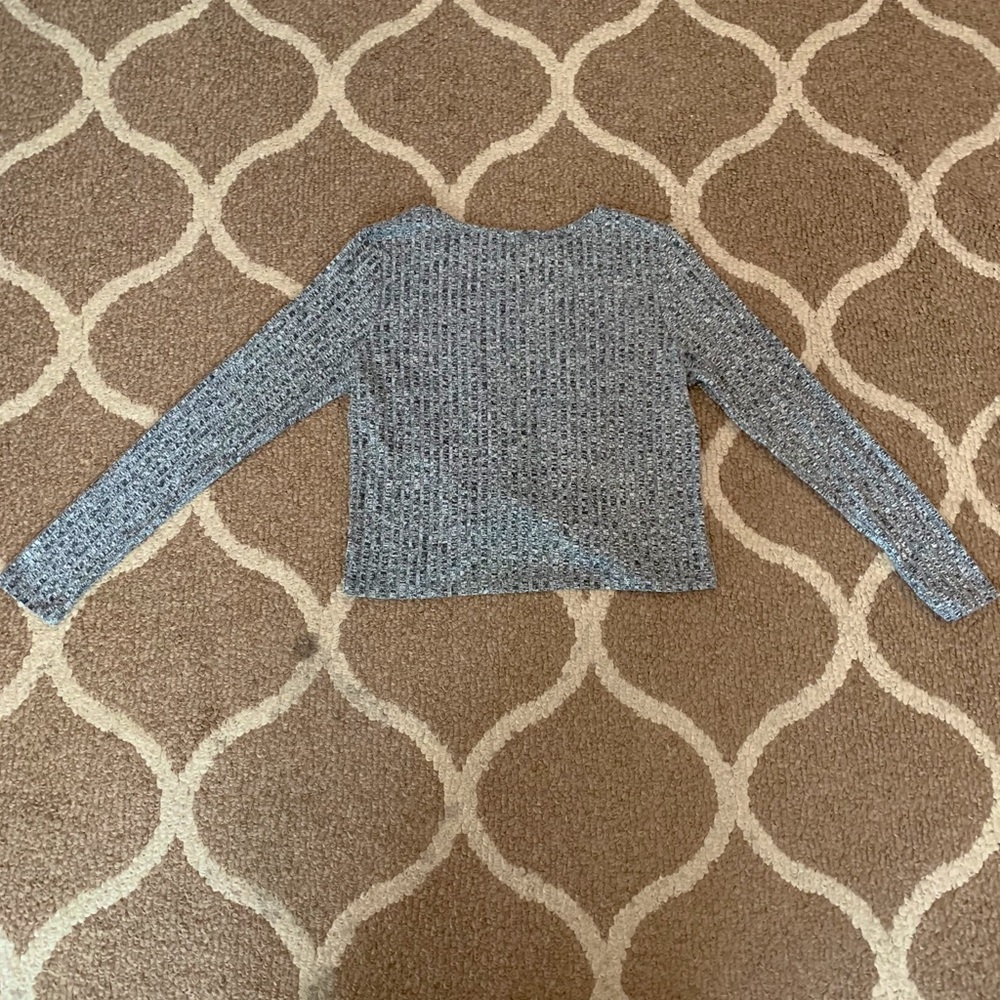 Gray Ribbed Crop Top - Picture 2 of 4